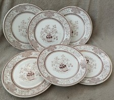 6 Assiettes A Dessert Société Céramique MAESTRICHT Modèle Japon