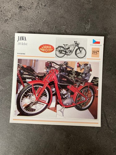 Carte fiche moto collection - carte,