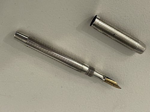 Stylo plume argent massif - stylo,