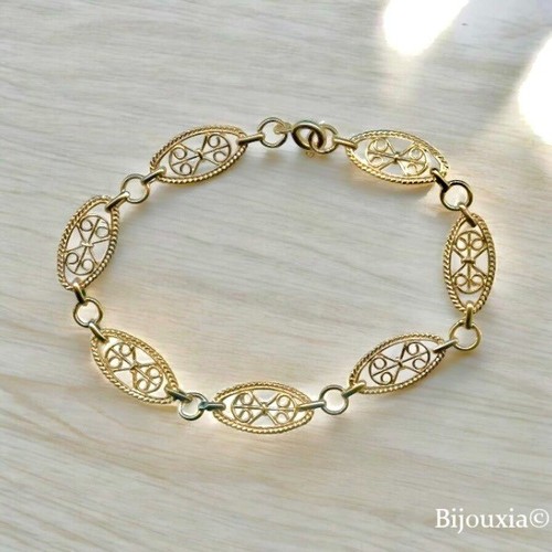 Bracelet maillons ciselés - bracelet,