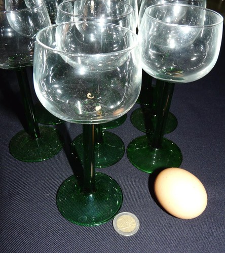 Verres vin blanc - verres, pied