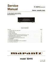 Service Manuel D'Instructions