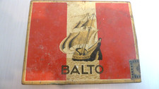 Ancienne Boite métal  pour cigarettes  BALTO vintage, année 50