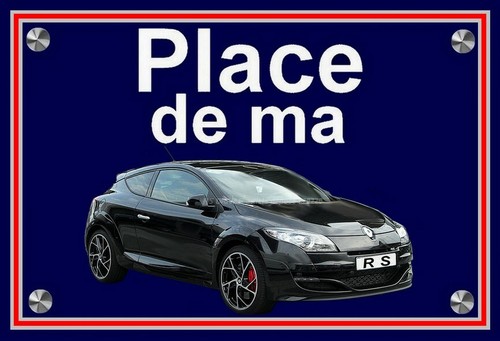 Plaque place ma renault - ",
