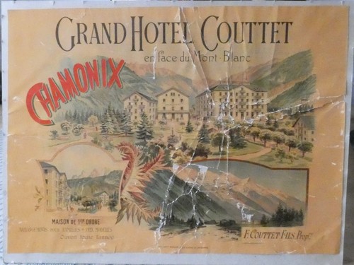 Affiche ancienne mont blanc - affiche,