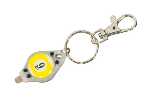 Billiards led keychain - led,