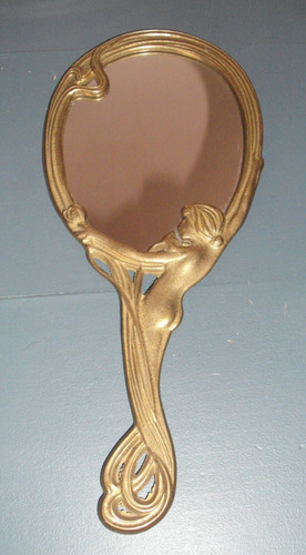 Miroir face main - miroir, art