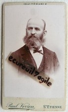 CDV photo PAUL VERRON à SAINT ETIENNE homme avec barbe X930