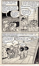 TUNET VILA DESSINATEUR DISNEY TROIS PIONNIERS DE L'ESPACE PLANCHE ORIGINALE P8