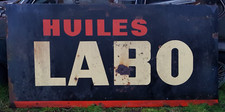 Grande Plaque Émaillée LABO ( L:196cm × H:100cm ) Tôle Enseigne Pub Déco Garage