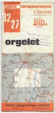 Carte IGN 1/50000 - 3227 - Orgelet - édition 1978