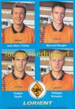 386 DJUKIC / BRINQUIN / TRINITA # FC LORIENT STICKER PANINI FOOT 1995 1996
