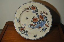 Plat ancien faience Gien