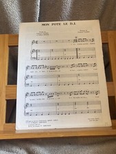 Francois Valery Mon pote le D.J. partition chant piano acc. éditions Train Bleu