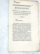 LIVRE ANCIEN DISCOURS FÊTE