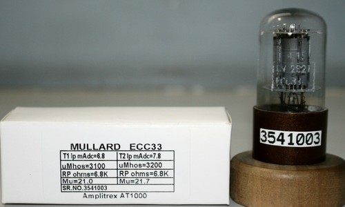 Ecc33 mullard nos getter - ecc33,