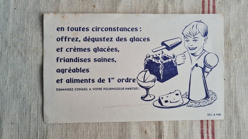Ancien buvard publicitaire - buvard,