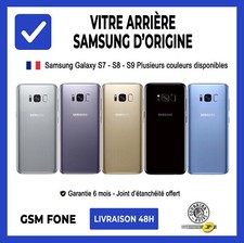 VITRE ARRIERE CACHE BATTERIE SAMSUNG GALAXY S8 / S8 / S9 /  S9+ ADHESIF ET LOGO