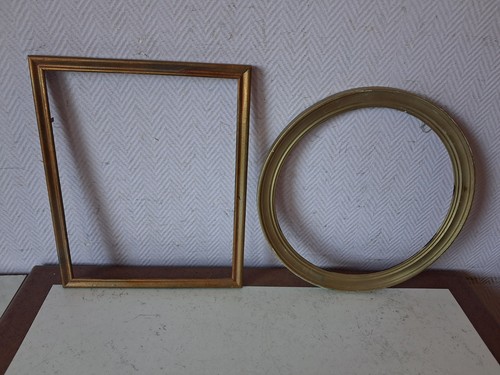 Lot cadres dorés vintage - lot,