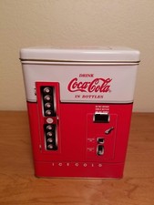 Coca cola vending machine tin