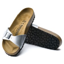 BIRKENSTOCK MADRID CHAUSSONS EN BIRKOFLOR ARGENT
