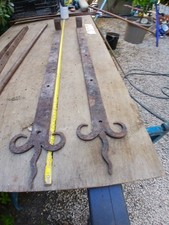 Paires de grande pentures anciennes forgée du XII° / XVIII° / XIX°   88 cm