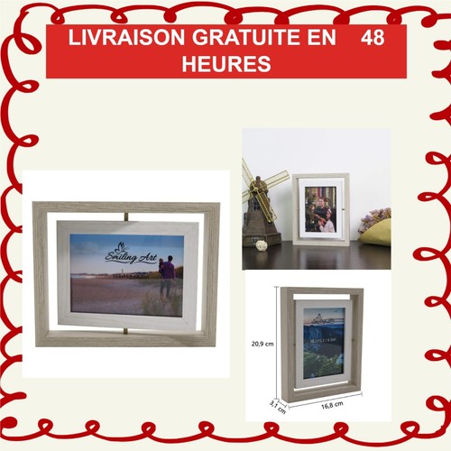 Cadre photo pivotant double - , en