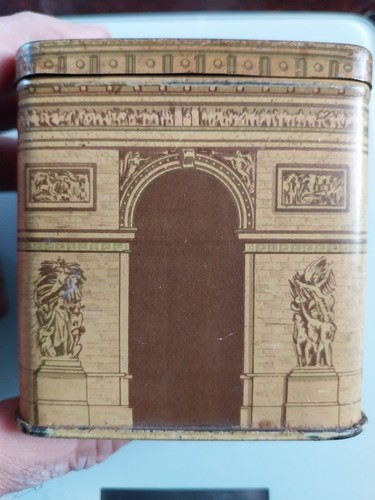 Boite ancienne tole - tole, 1900
