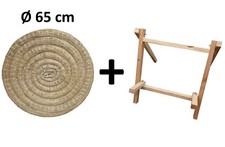 Cible de tir à l'arc de paille Ø 65 cm + Stand