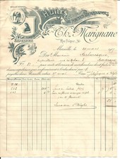 Marseille (13) Facture 1905 + Quittance.Th.Marignane.Huiles et savonnerie.