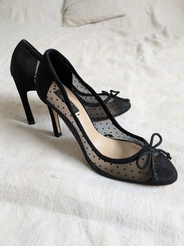 Escarpins daim dentelle - daim,