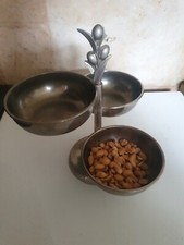 Ancien serviteur de bar. Trois coupelles "  Tourniquet ".