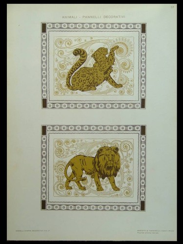 Animaux lion panthere - lion, et