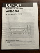 Denon Model AVR-3802 AV
