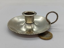 RAVISSANT BOUGEOIR A MAIN RAT DE CAVE STYLE LOUIS XVI EN ARGENT MASSIF