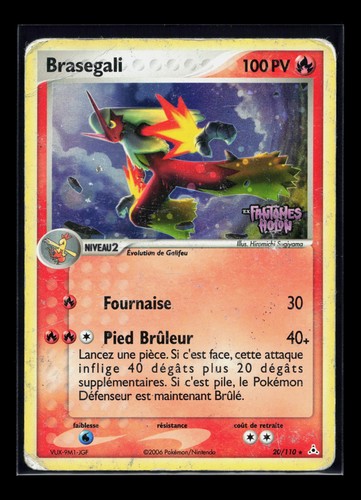 Carte pokémon braségali - pokémon,
