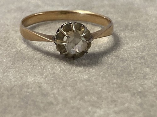Solitaire 18carats diamant - or,