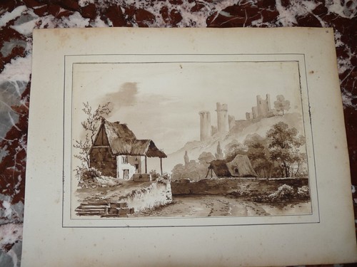Superbe rare ancien - , dessin