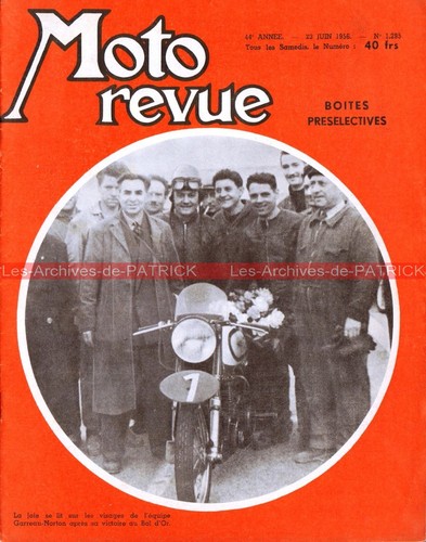 Moto revue 1295 - moto, 500