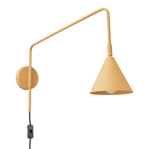 Applique acier e14 - or, fiche