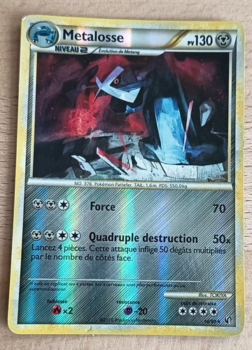 Carte pokémon métalosse - carte,