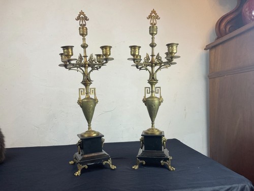 Paire chandeliers - de,