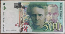Billet de 500 francs Pierre et