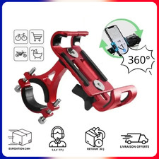 Support Téléphone Vélo Rotatif 360° Universel Réglable Moto Scooter