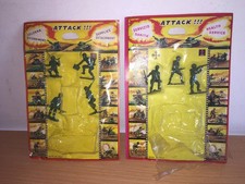 ENSEMBLE Dulcop de 7 soldats italiens Seconde Guerre mondiale 5 cm vintage an...