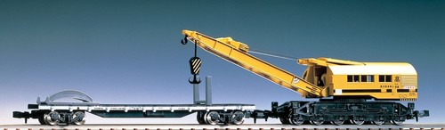 Grue ferroviaire avec - grue, wagon