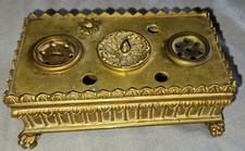 Encrier Charles X en bronze