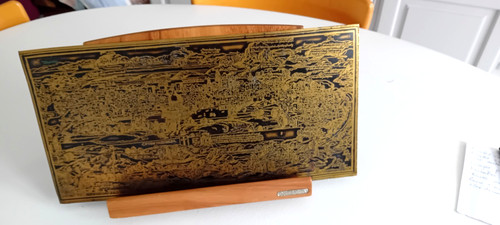 Rare matrice xix plaque cuivre - plaque,