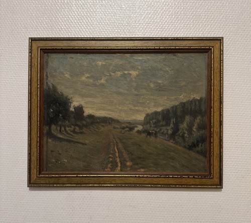 Tableau ancien paysage - tableau,