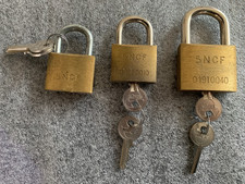 lot de 3 CADENAS SNCF CHEMIN